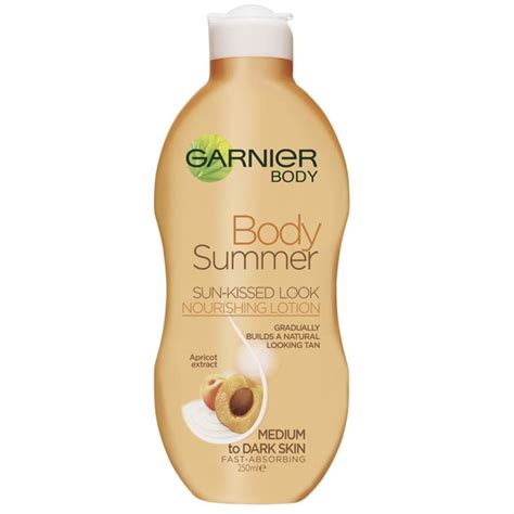 garnier body sun kissed look.